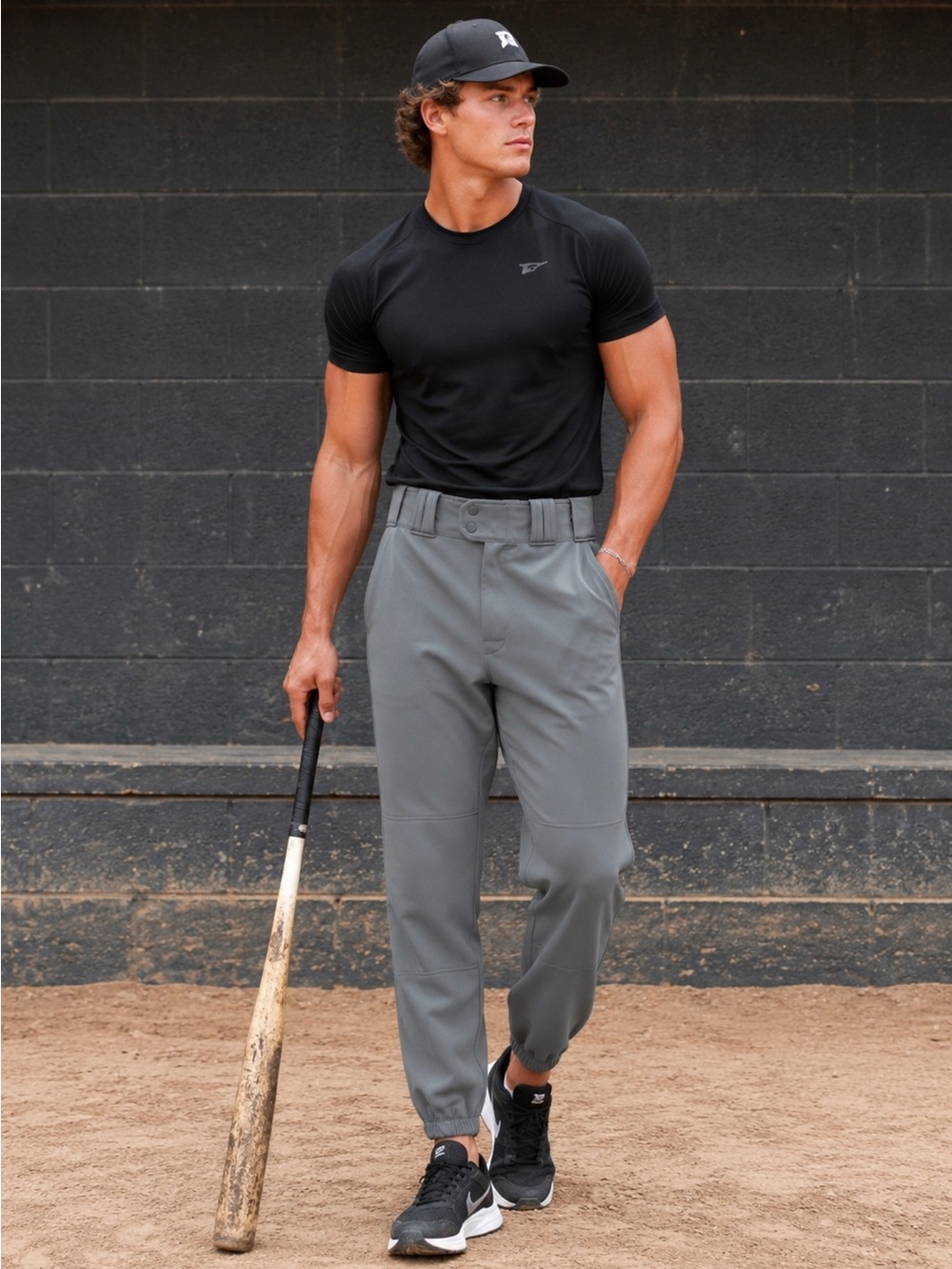 Rawlings Pro-Dri Baseball Pants Gray L
